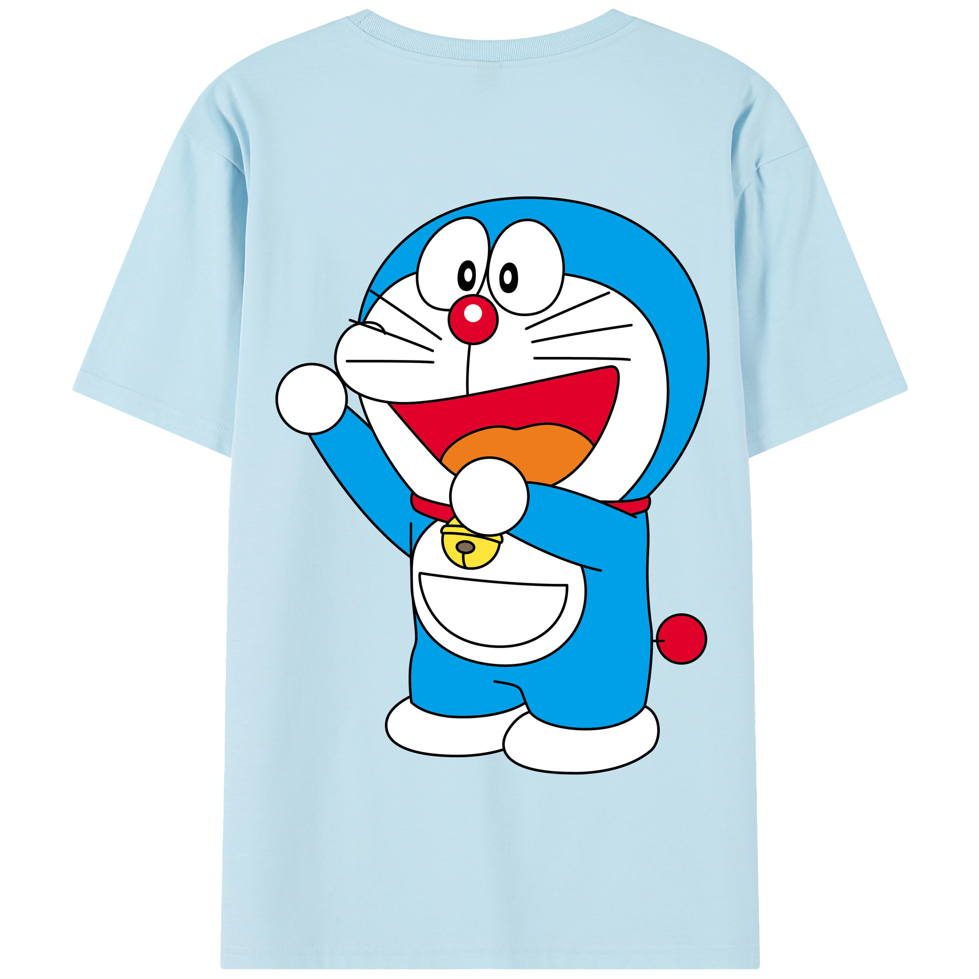 （画像用） ドラえもん Doraemon 綿100％半袖Tシャツ（背面プリント）